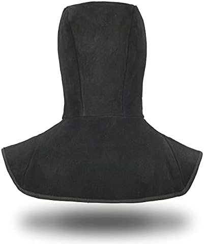 Черна Кожена Заваръчен яке с качулка, Тежкотоварни Работни якета Leahter от телешка кожа с отрязани FR, Якета