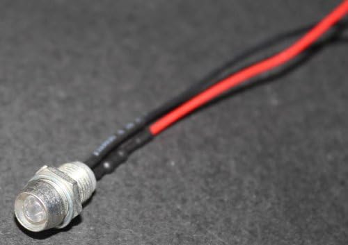 100шт x 5 mm Предварително жична led с притежателя на Предварително кабелна притежателя LED бели 12V 20cm