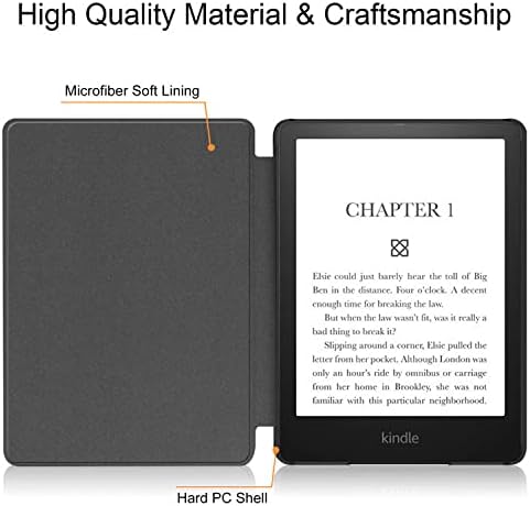 Тънък калъф за Kindle 10-то поколение (випуск 2019 г., модел J9G29R) - Лек защитен калъф от изкуствена кожа