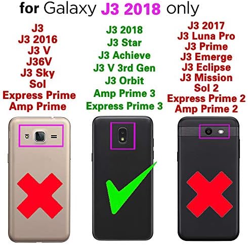 Съвместим с Samsung Galaxy J3 Orbit J 3 Star 2018 3J за Носене в чантата си за постигане на Целта, каишка за