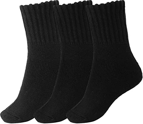 Чорапи-Ботфорты BomKinta за Жени, Зимни Обикновена Дебели Чорапи, Удобни Чорапи за Екипажа Коледен Подарък