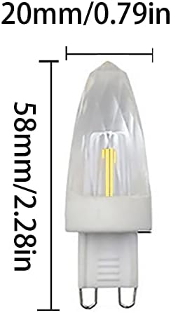G9 3 Watt Led Крушка COB Crystal Light 25 W Еквивалент халогенна крушка G9 Двухконтактная Керамична Основа Полилеи