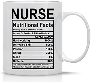 Факти за храненето на медицинските сестри - Забавна чаша за медицински сестри - Кафеена чаша с 11 грама - Чаши