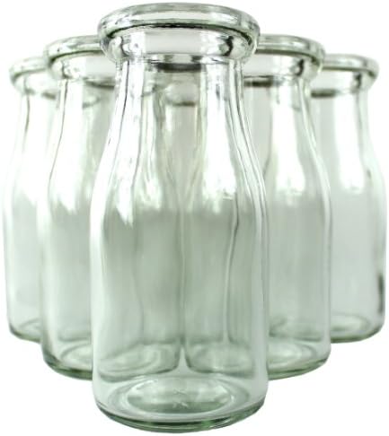 Полупинтовая Стъклена Бутилка за Мляко - 6 Опаковки