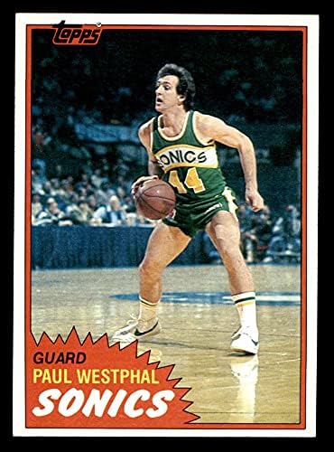 1981 Topps 101 W Пол Вестфал Сиатъл суперсоникс се (Баскетболно карта) EX/MT Суперсоникс USC