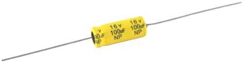 NTE Electronics NPA100M100 Серия NPA Алуминиев Неполяризованный Електролитни Кондензатори, допускане на капацитет