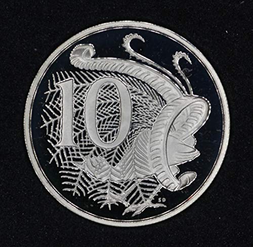 1980 Австралийски долар за 10 цента Отличен Скъпоценен Камък, Без да се прибягва