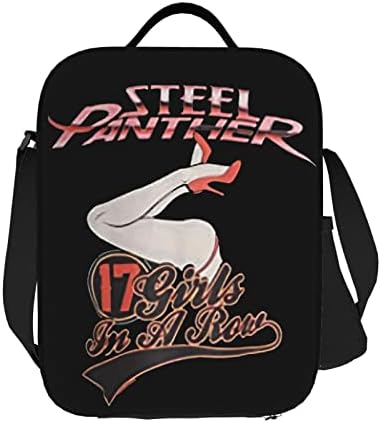 Alandbob Steel Music Panther Band Дамски Чанти За Обяд, Мъжки Чанти-Тоут, Обяд Кутии, Контейнер За Съхранение,