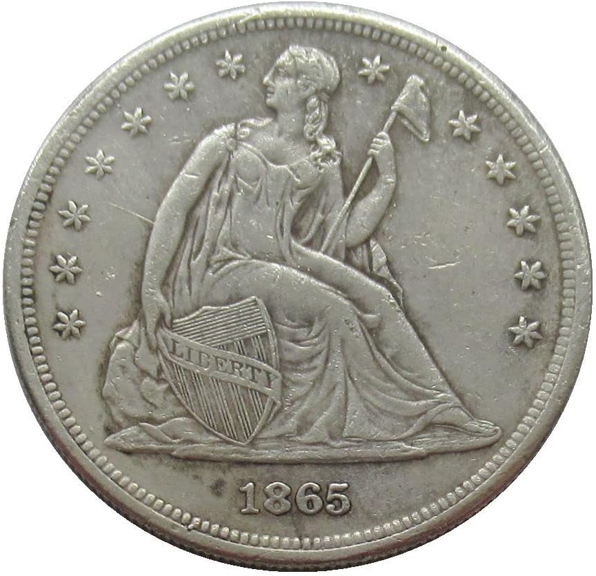 Възпоменателна монета - Копие от Хартата 1865 г. на стойност 1 щатски долар със Сребърно покритие