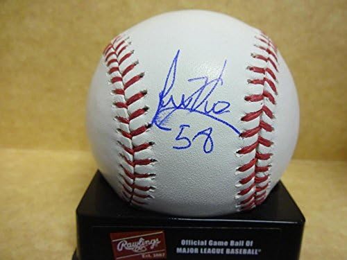Хосе Валдес Детройт Тайгърс/ангели Подписаха M. l. Baseball W / coa - Бейзболни топки с автографи