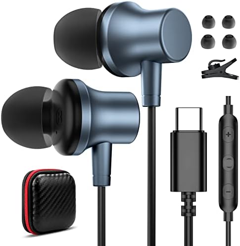 2 Комплекта слушалки, USB Type C, Магнитни слушалки с Кабел за iPad 10 Samsung S23 Ultra S22 S21 S20 FE Galaxy