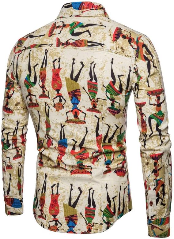 KISSQIQI Мъжки Спортен костюм от 2 теми, Цвете риза, Ризи с дълъг ръкав и Панталони, Всекидневни Хавайски костюм