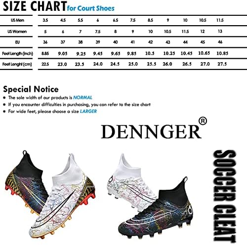 Мъжки футболни обувки Dennger, Женски футболни обувки с висок берцем, Маратонки с шипове AG, Удобни Маратонки