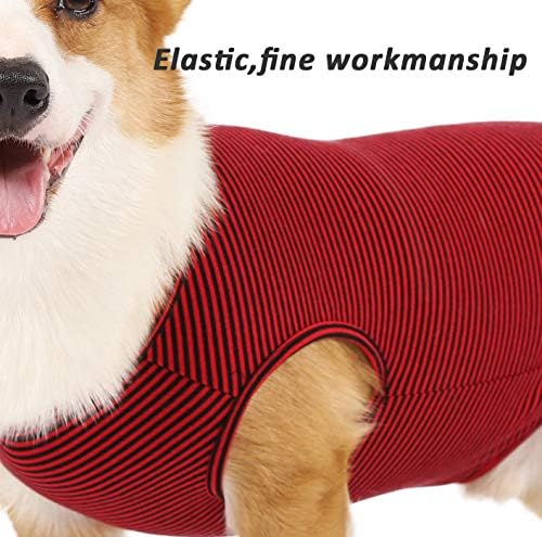 Летни тениски WEONE Dog, Шарени Памук Жилетка, Мека Дишаща Базова Дрехи за домашни любимци, за Кучета Малки