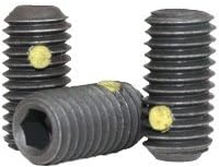 Инсталационните винтове с фитил от найлонови топчета Socet, 3/8-24 x 1 1/2 , Легированная стомана, Черен оксид,