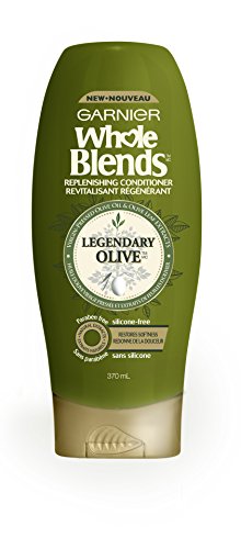 Възстановяващ балсам Garnier Whole Blends Legendary Olive за Суха коса, 12,5 течни унции.
